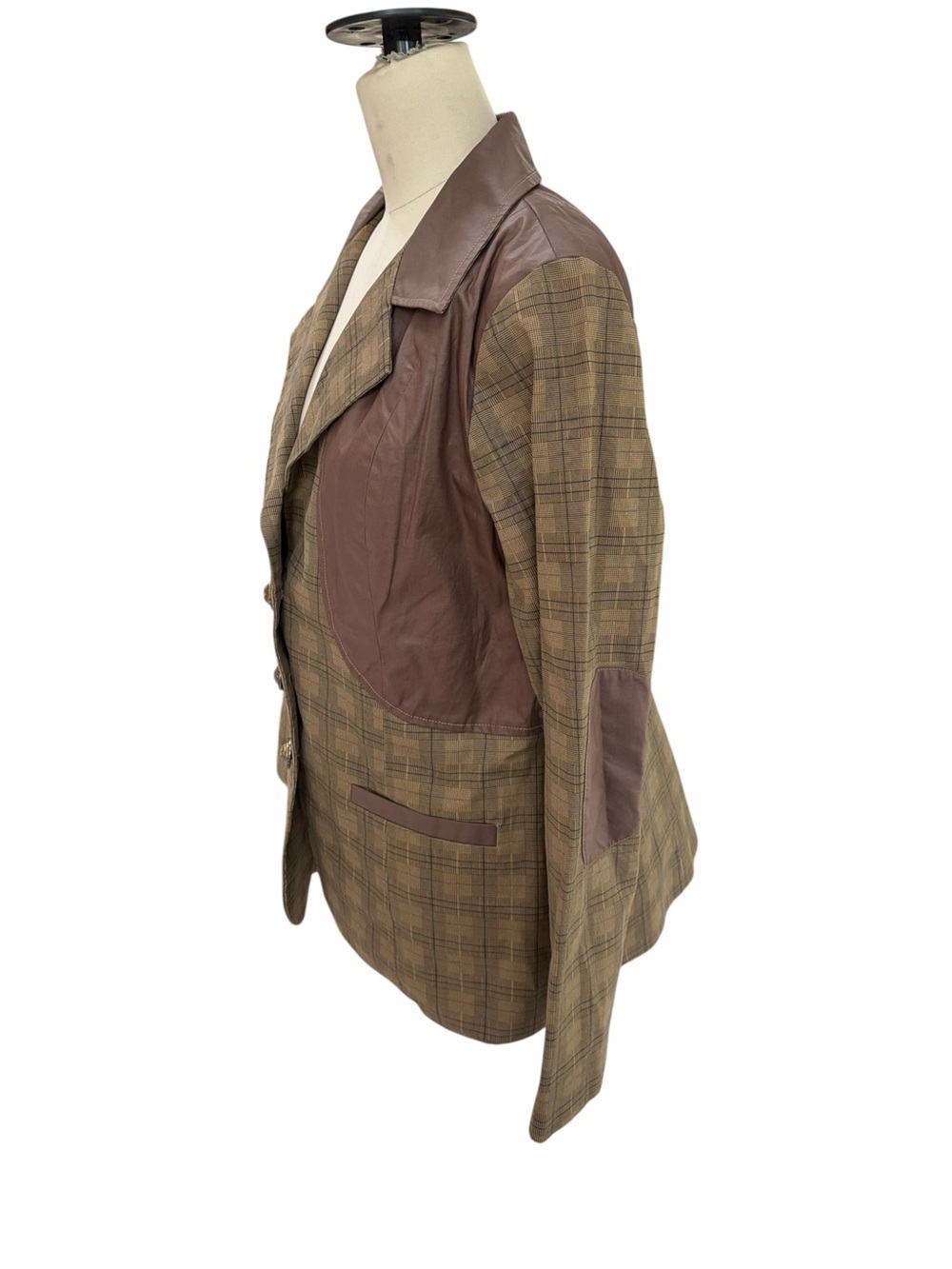 Tasha Polizzi plaid blazer jacket size large - Picture 3 of 8